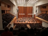 Konzerthaus Freiburg – moderní koncertní hala u nádraží, koncert univerzitního orchestru