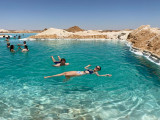 Salt lakes uprostřed pouště, Siwa Oasis