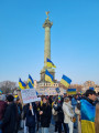 Demonstrace na podporu Ukrajiny, Place de la Bastille