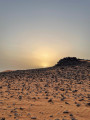 Sunset in the desert of the pyramids of Meroe. We went on this trip on my birthday and even though we barely could eat and drink for the whole day, it was one of the memorable days.