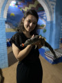 S ,,domácím" krokodýlem v núbijské vesnici.