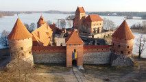 Trakai, hrad na jezeře kousek od Vilniusu