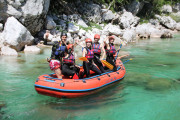 Rafting na rieke Soča