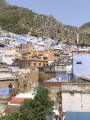 Pohled na "modré město" Chefchaouen