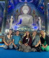 Blue temple v Chiang Rai se stážovými kamarády