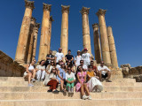 Jerash a všetci výmenní studenti 