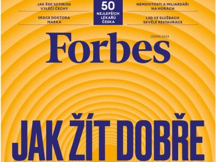 Titulní stránka časopisu Forbes s žebříčkem lékařů