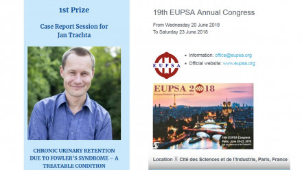 MUDr. Jan Trachta získal 1. cenu  na kongresu EUPSA