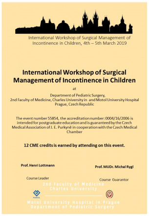 Mezinárodní worshop chirurgického řešení močové inkontinence u dětí